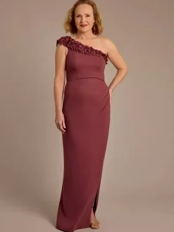 Bridal Mother Dress One-Shoulder Sleeveless Ball Gown Ruffles Guest Dresses For Wedding