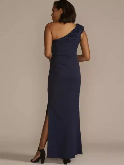 Bridal Mother Dress One-Shoulder Sleeveless Ball Gown Ruffles Guest Dresses For Wedding