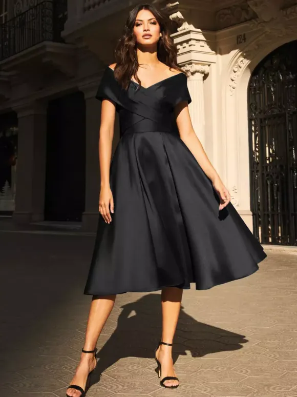 Bridal Mother Dress V-Neck Sleeveless Pleated A-Line Guest Dresses For Wedding