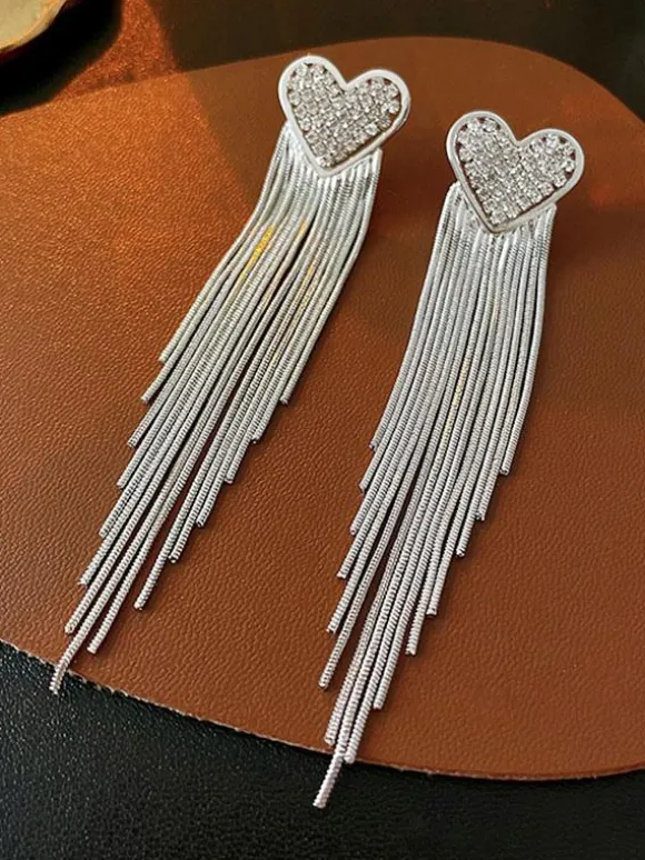 Bridal Earrings Rhinestone Women's Rhinestone Pierced Wedding Jewelry