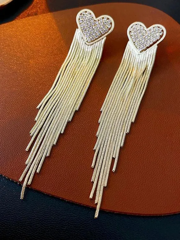 Bridal Earrings Rhinestone Women's Rhinestone Pierced Wedding Jewelry
