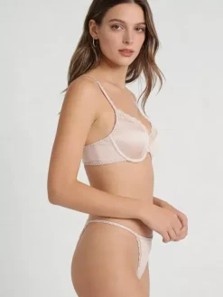Bridal Lace Lingerie Nude 2-Piece Bra Panty Sets
