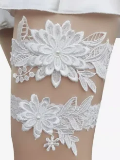 Bridal Lingerie Accessories Party White Lace Garter For Women