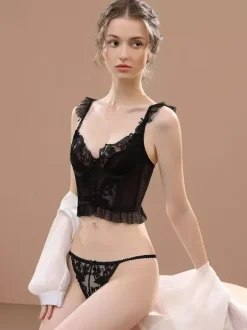 Bridal Lingerie Bridal Lace Underwear Bra And Pantie For Woman 2-Piece Lingerie