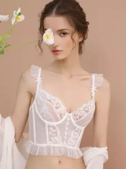 Bridal Lingerie Bridal Lace Underwear Bra And Pantie For Woman 2-Piece Lingerie
