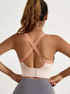 Bridal Lingerie Bustiers Lavender High-Impact Sports Bra For Women Wireless Maximum Support Racerback Running Yoga Top With Lift
