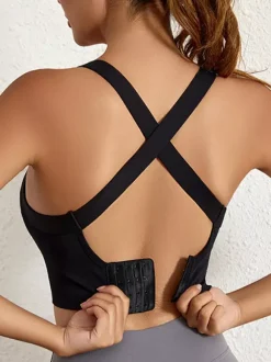 Bridal Lingerie Bustiers Lavender High-Impact Sports Bra For Women Wireless Maximum Support Racerback Running Yoga Top With Lift