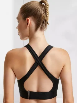 Bridal Lingerie Bustiers White Two-Tone Shaping Front-Zip Sports Bra For Women High Support Wireless Racerback Yoga Bra