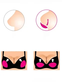 Bridal Lingerie Heart Shaped Push Up Nipple Cover