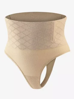 Bridal Lingerie High-Waisted Thong Bodysuit For Women Plus Size Tummy Control Waist Cincher Butt Lifting Sculpting Girdle