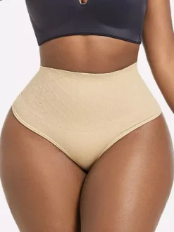 Bridal Lingerie High-Waisted Thong Bodysuit For Women Plus Size Tummy Control Waist Cincher Butt Lifting Sculpting Girdle