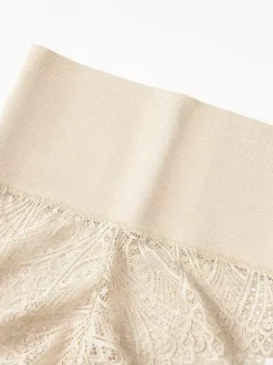 Bridal Lingerie Lace Detail High-Waisted Shaper For Women Tummy Control Butt Lifting Thong Bodysuit Plus Size Sculpting Girdle