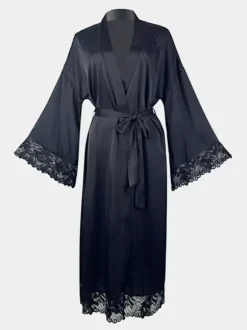 Bridal Lingerie Lace Silk Robes Oversized Lingerie Sleep Gown