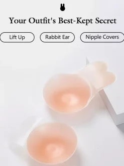 Bridal Lingerie Lingerie Bras Women Bunny Ear Bra Nude Underwear Silicone Invisible Nipple Covers Bra Pasties