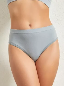Bridal Lingerie Low-Rise Cotton Thongs For Women Plus Size Comfort Breathable T-Back Sports Daily Wear Nude Lingerie Panties