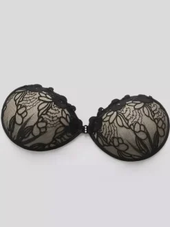 Bridal Lingerie Pasties For Women Backless Strapless Bra Push Up Floral Print Lace
