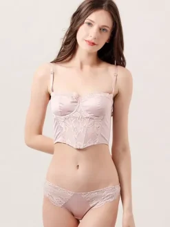 Bridal Lingerie Women's Lingerie Bra And Pantie 2-Piece Bridal Underwear Sets