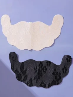 Bridal Lingerie Women's Pasties Reusable Floral Lace Ultra-Thin Adhesive Invisible Nipple Covers