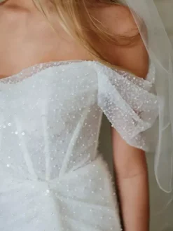 Bridal Mini Dress Short Wedding Dress Strapless Short Sleeves Sheath Short Bridal Dresses