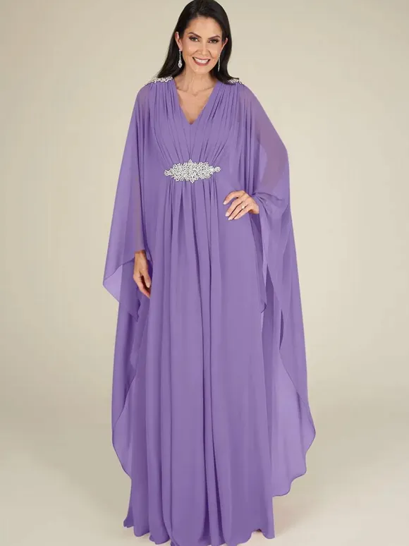 Bridal Mother Dress V-Neck Sleeveless A-Line Applique Wedding Guest Dresses