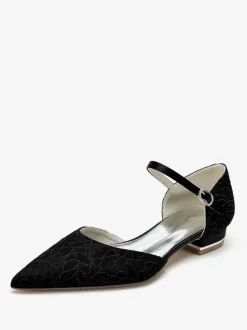 Bridal Shoes Bridal Flats Pointed Toe Embroidered