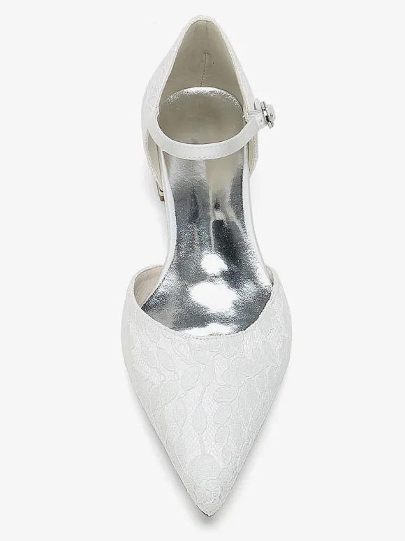 Bridal Shoes Bridal Flats Pointed Toe Embroidered