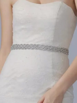 Bride Belt Silver Diamond Belt