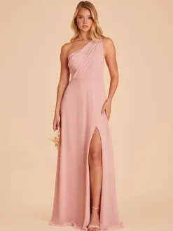 Bridesmaid Dress Chiffon A-Line Floor-Length Formal Gowns Free Customization