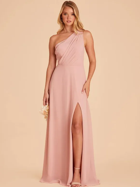 Bridesmaid Dress Chiffon A-Line Floor-Length Formal Gowns Free Customization