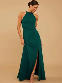 Bridesmaid Dress Chiffon A-Line Floor-Length Prom Dress