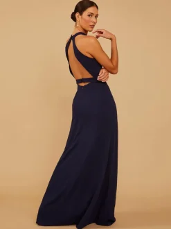 Bridesmaid Dress Chiffon A-Line Floor-Length Prom Dress