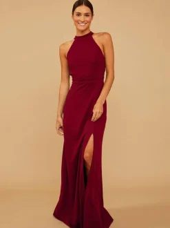 Bridesmaid Dress Chiffon A-Line Floor-Length Prom Dress