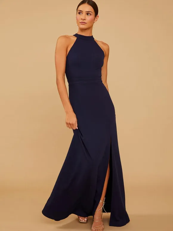 Bridesmaid Dress Chiffon A-Line Floor-Length Prom Dress
