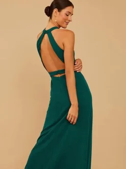 Bridesmaid Dress Chiffon A-Line Floor-Length Prom Dress