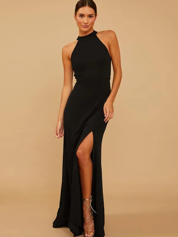 Bridesmaid Dress Chiffon A-Line Floor-Length Prom Dress