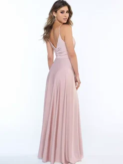 Bridesmaid Dress Elastic Silk Like Satin A-Line Floor-Length Formal Gowns