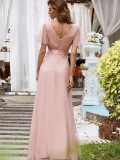 Bridesmaid Dresses Tulle A-Line Floor-Length Wedding Party Dress