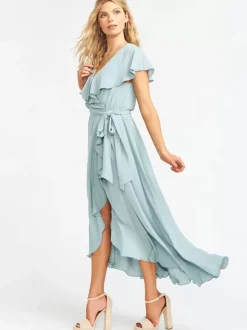 Bridesmaid Dress A-Line Ankle-Length Chiffon Formal Gowns Free Customization