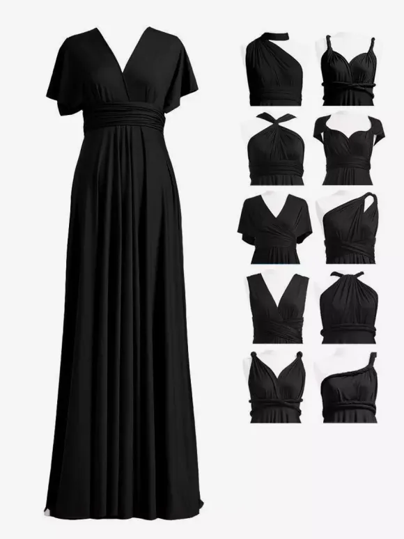 Bridesmaid Dresses Chiffon A-Line Floor-Length Formal Gowns