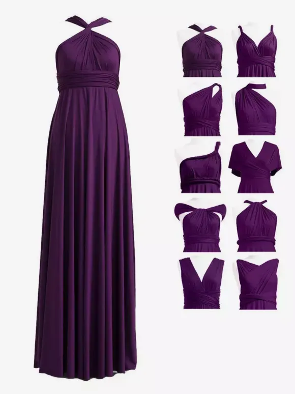 Bridesmaid Dresses Chiffon A-Line Floor-Length Formal Gowns
