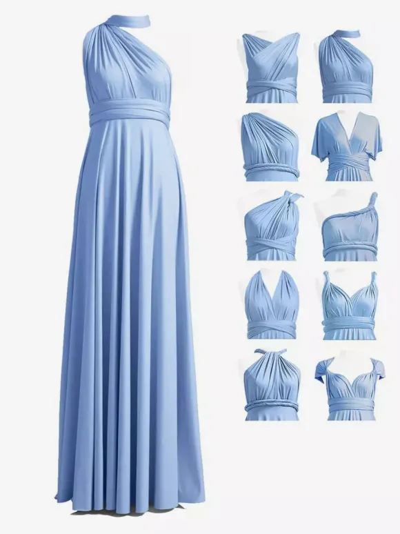 Bridesmaid Dresses Chiffon A-Line Floor-Length Formal Gowns
