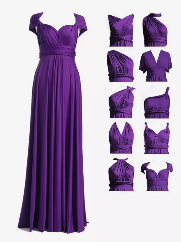 Bridesmaid Dresses Chiffon A-Line Floor-Length Formal Gowns