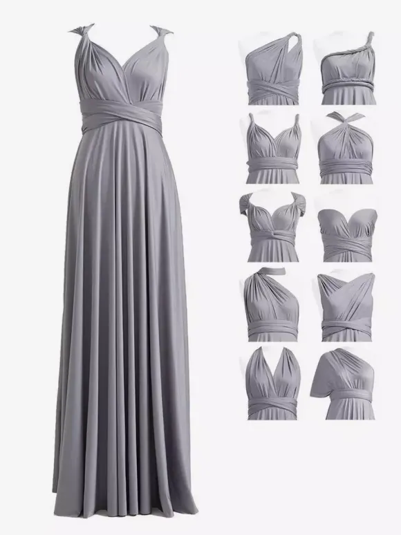 Bridesmaid Dresses Chiffon A-Line Floor-Length Formal Gowns