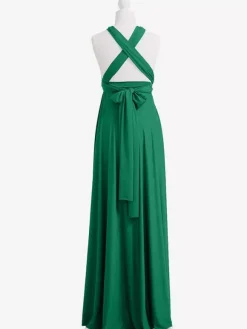 Bridesmaid Dresses Chiffon A-Line Floor-Length Formal Gowns