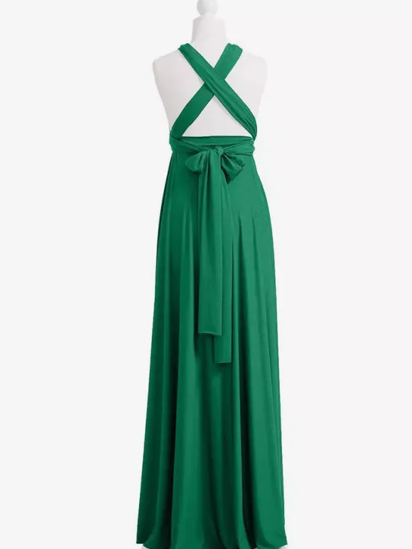 Bridesmaid Dresses Chiffon A-Line Floor-Length Formal Gowns