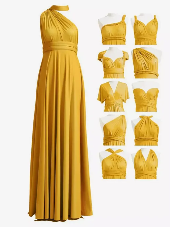 Bridesmaid Dresses Chiffon A-Line Floor-Length Formal Gowns