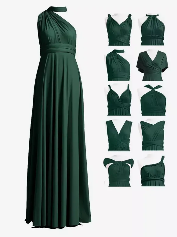 Bridesmaid Dresses Chiffon A-Line Floor-Length Formal Gowns