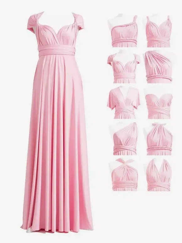 Bridesmaid Dresses Chiffon A-Line Floor-Length Formal Gowns