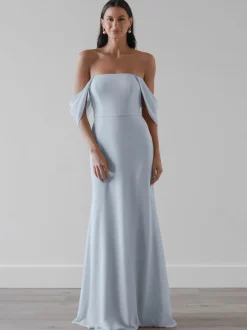Bridesmaid Dresses Chiffon A-Line Floor-Length Prom Dress