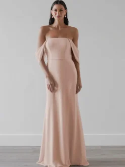 Bridesmaid Dresses Chiffon A-Line Floor-Length Prom Dress